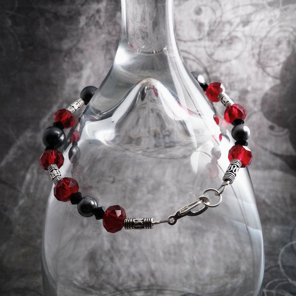 Buy | Natural Red Gemstones With Gold Lock Semi Precious Crystal Beads  Bracelets-Eepleberry